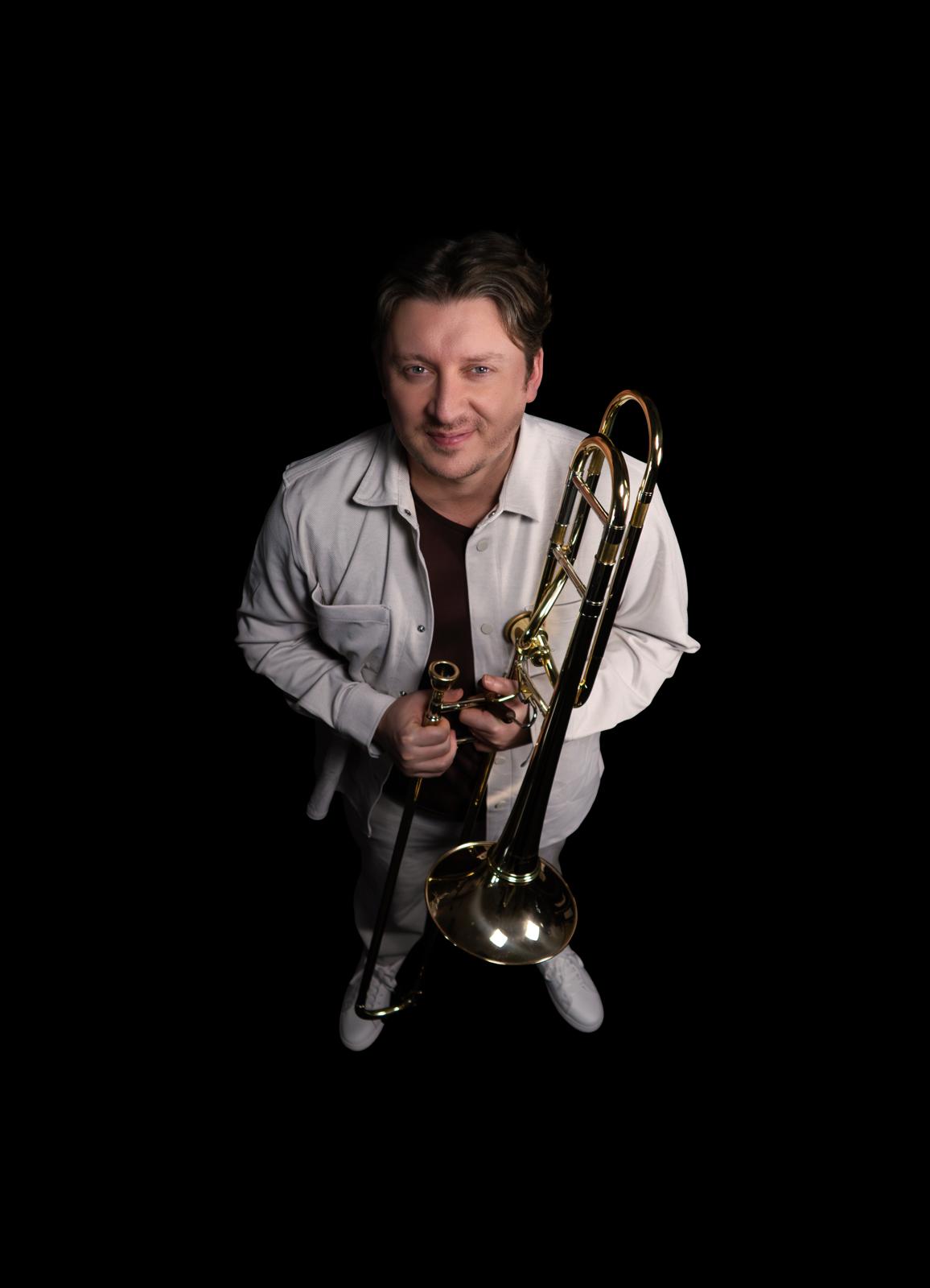 François Bogaert, avec son trombone